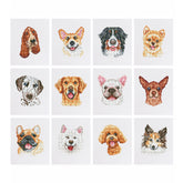 Hundekollektion 12er SET - Diamond Painting