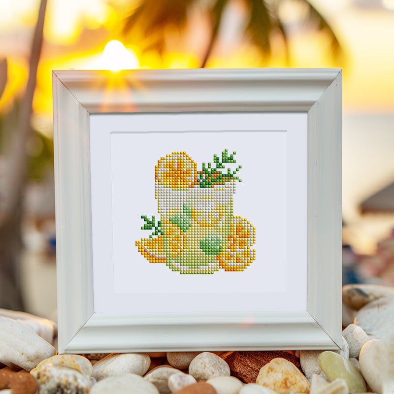 Cocktails on the Beach 12er SET - Diamond Painting