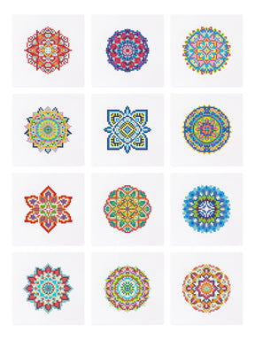 Mandala Magie 12er SET - Diamond Painting